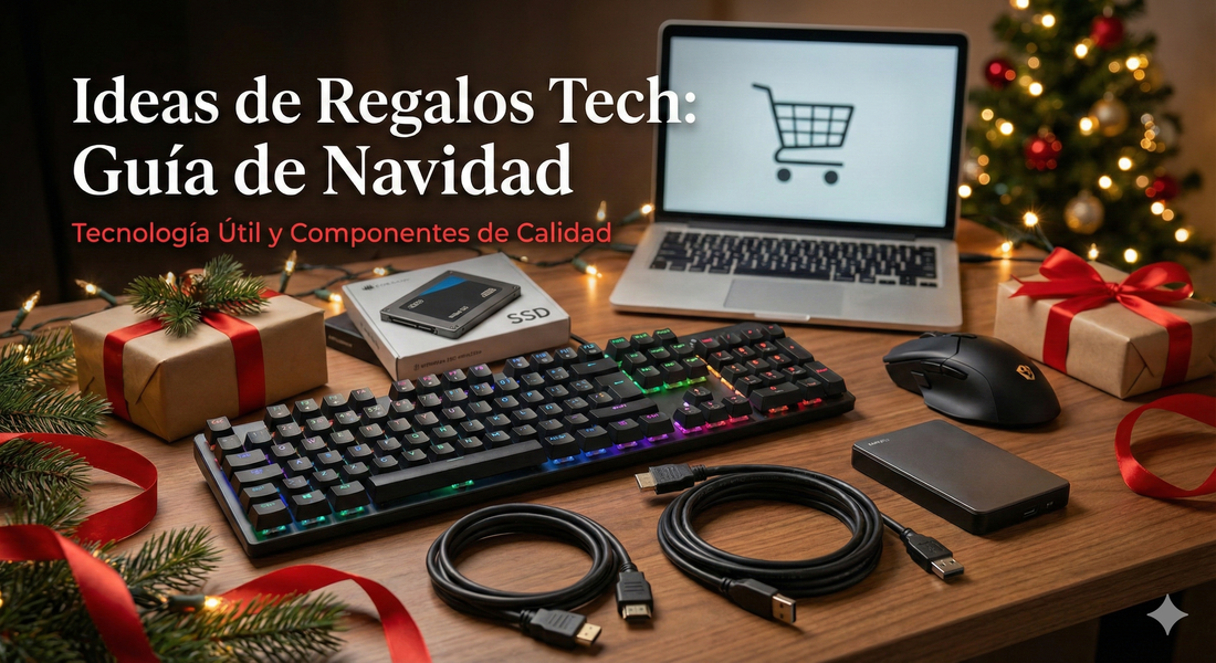 Ideas de Regalos Tech: Cómo acertar esta Navidad con tecnología útil y componentes de calidad