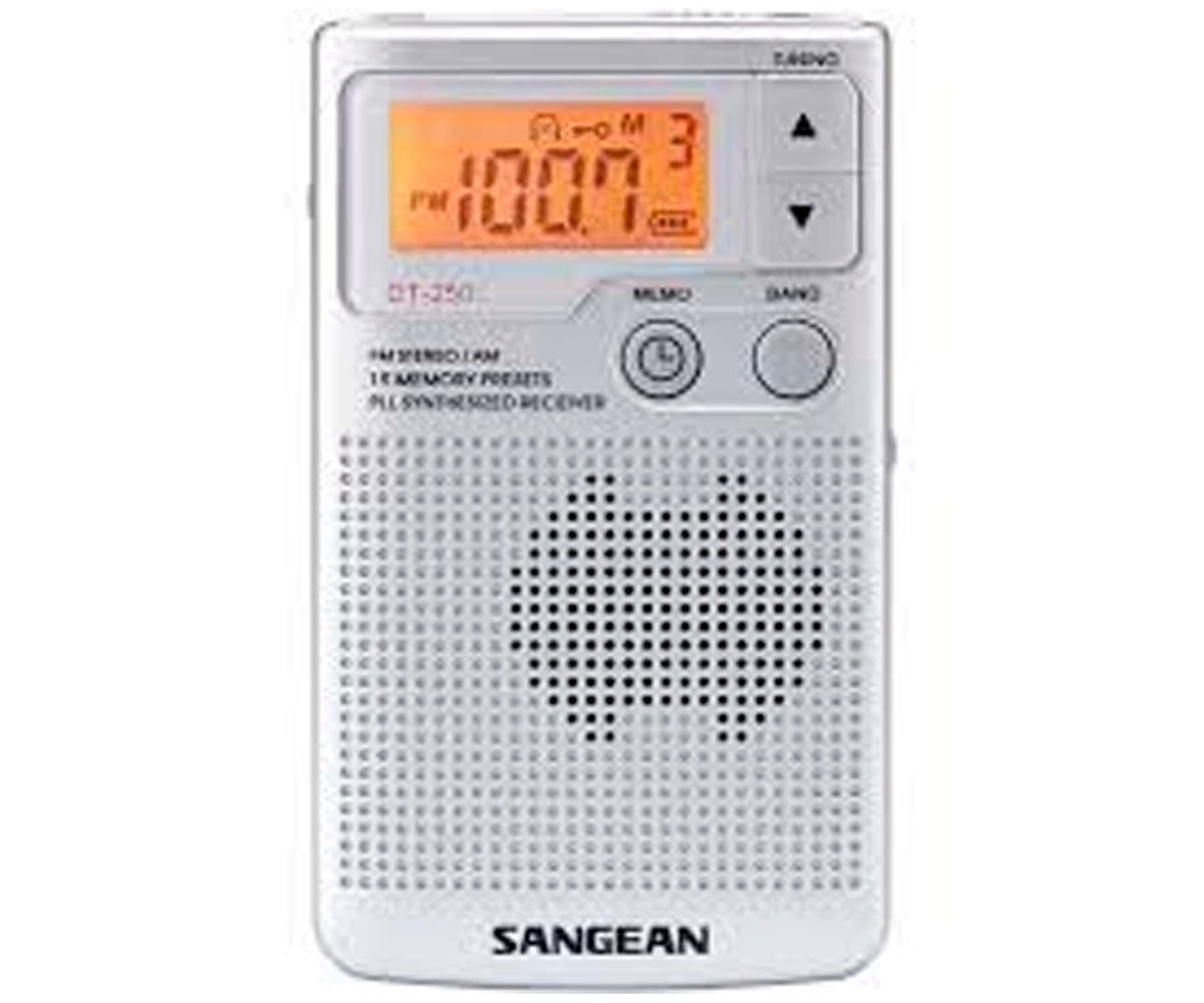 SANGEAN DT-250 PLATA / RADIO PORTÁTIL - detalle