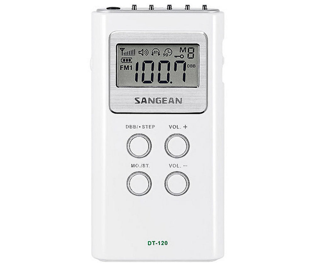 SANGEAN DT-120 BLANCO / RADIO PORTÁTIL - detalle