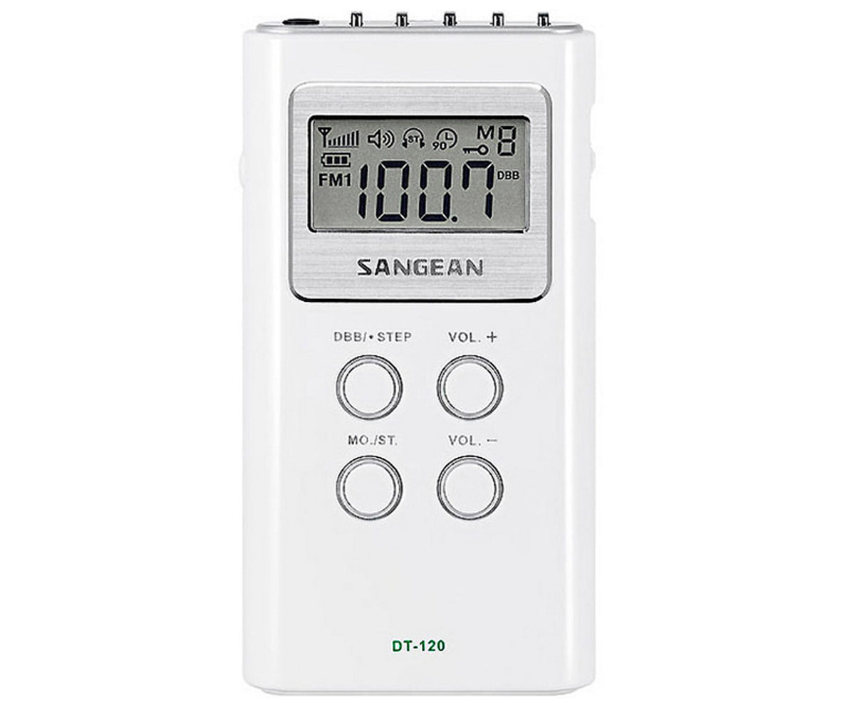 SANGEAN DT-120 BLANCO / RADIO PORTÁTIL - detalle