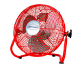 ORBEGOZO PW 1431 ROJO VENTILADOR INDUSTRIAL 45W POTENCIA 3 VELOCIDADES ASPAS METÁLICAS DE 30CM