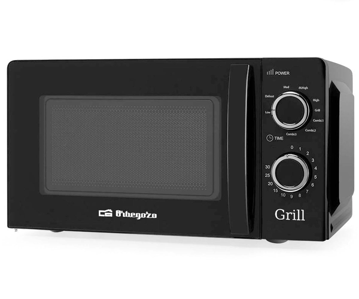 ORBEGOZO MIG2131 BLACK / MICROONDAS CON GRILL 700W 20L