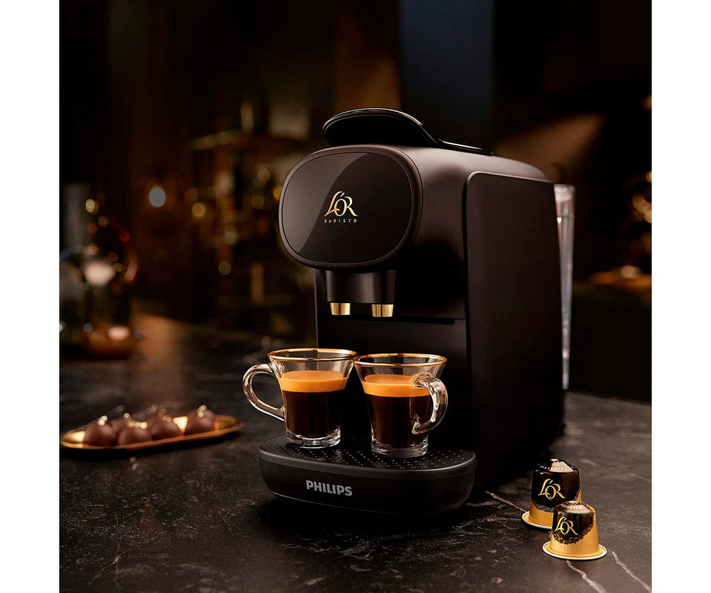PHILIPS L'OR BARISTA NEGRA CAFETERA DE CÁPSULAS L'OR DOBLE CARGA AUTOMÁTICA - detalle