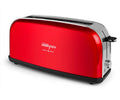 ORBEGOZO TOV 6200 VINTAGE RED / TOSTADOR DE PAN PARA 1 REBANADA LARGA