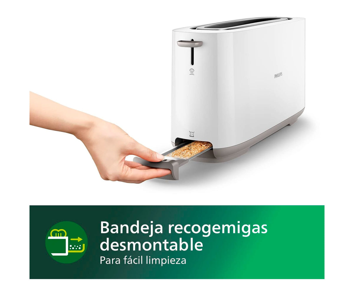PHILIPS DAILY COLLECTION / TOSTADOR DE PAN PARA 1 REBANADA LARGA - detalle