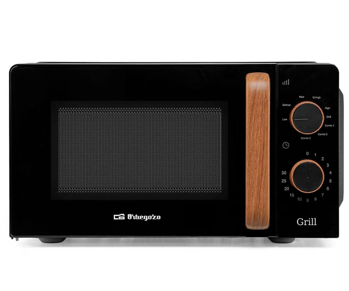 ORBEGOZO MI 2140 BLACK / MICROONDAS CON GRILL DE 700W CON 20 LITROS