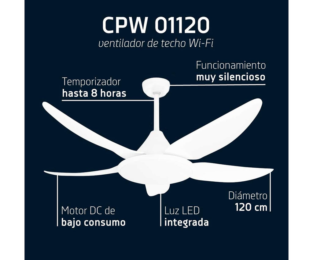 ORBEGOZO CPW 01120 WHITE / VENTILADOR DE TECHO - detalle
