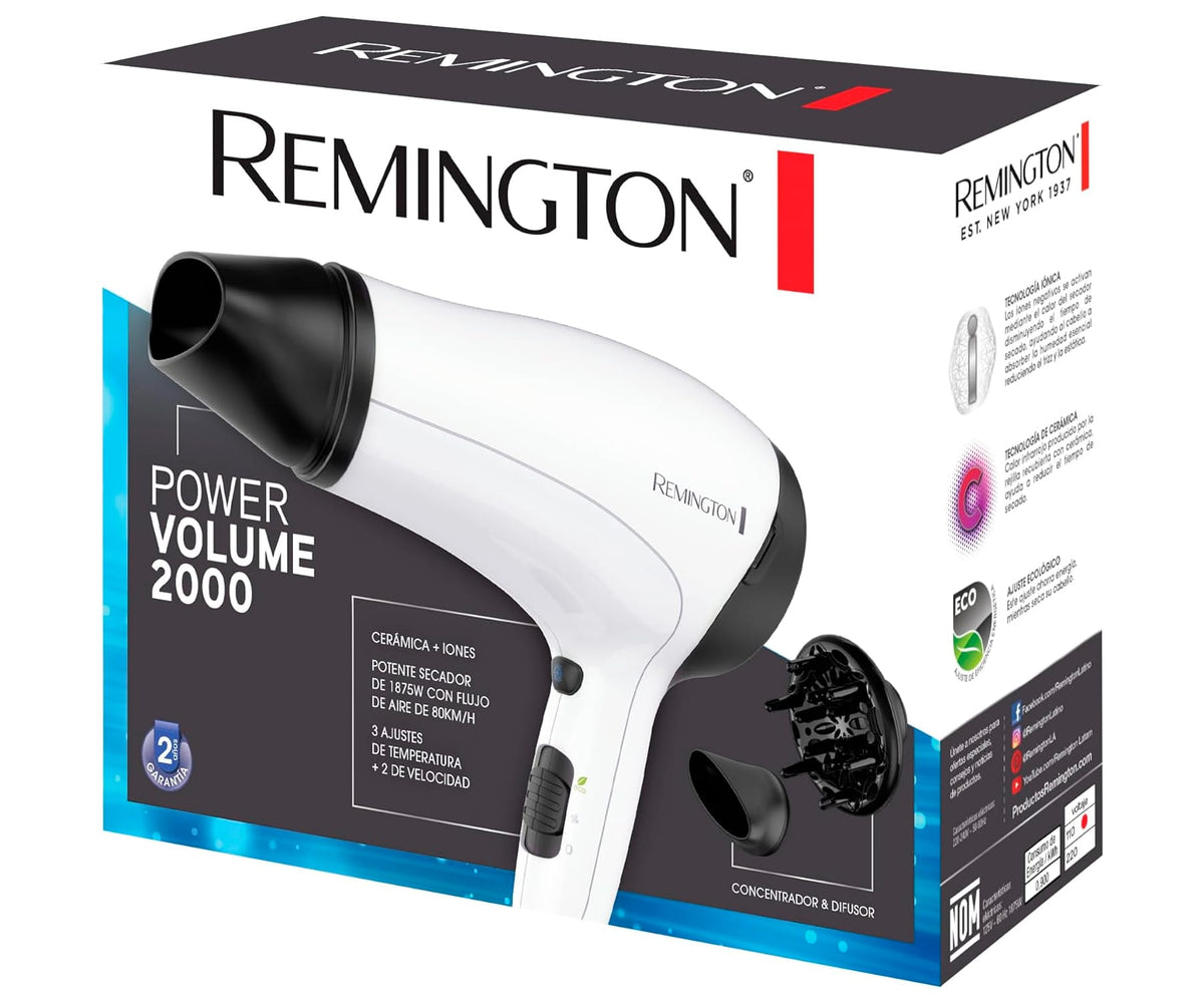 REMINGTON POWER VOLUME 2000 / SECADOR DE PELO - detalle