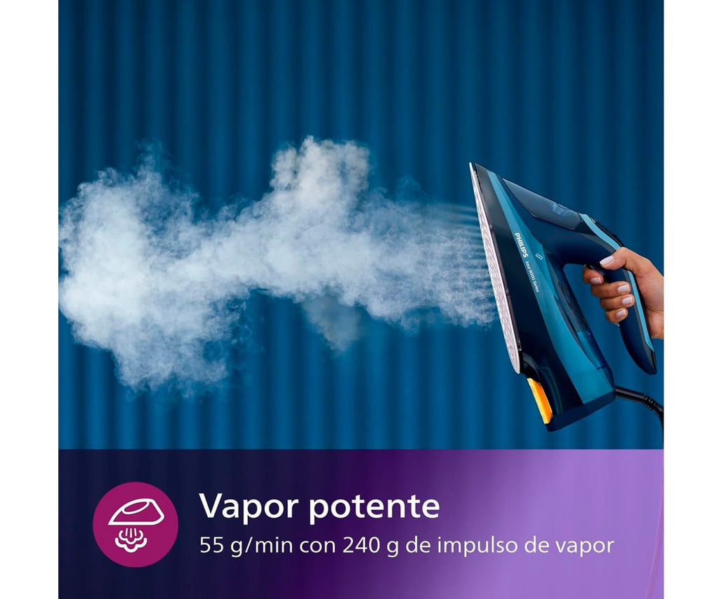 PHILIPS DST8020/20 AZUL / PLANCHA DE VAPOR DE 3000W - detalle