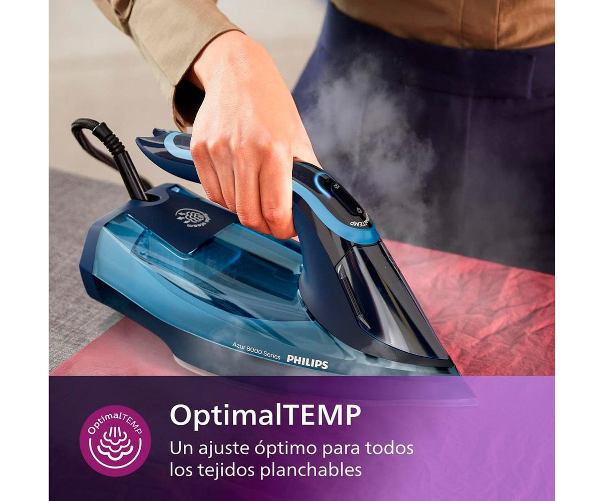 PHILIPS DST8020/20 AZUL / PLANCHA DE VAPOR DE 3000W - detalle
