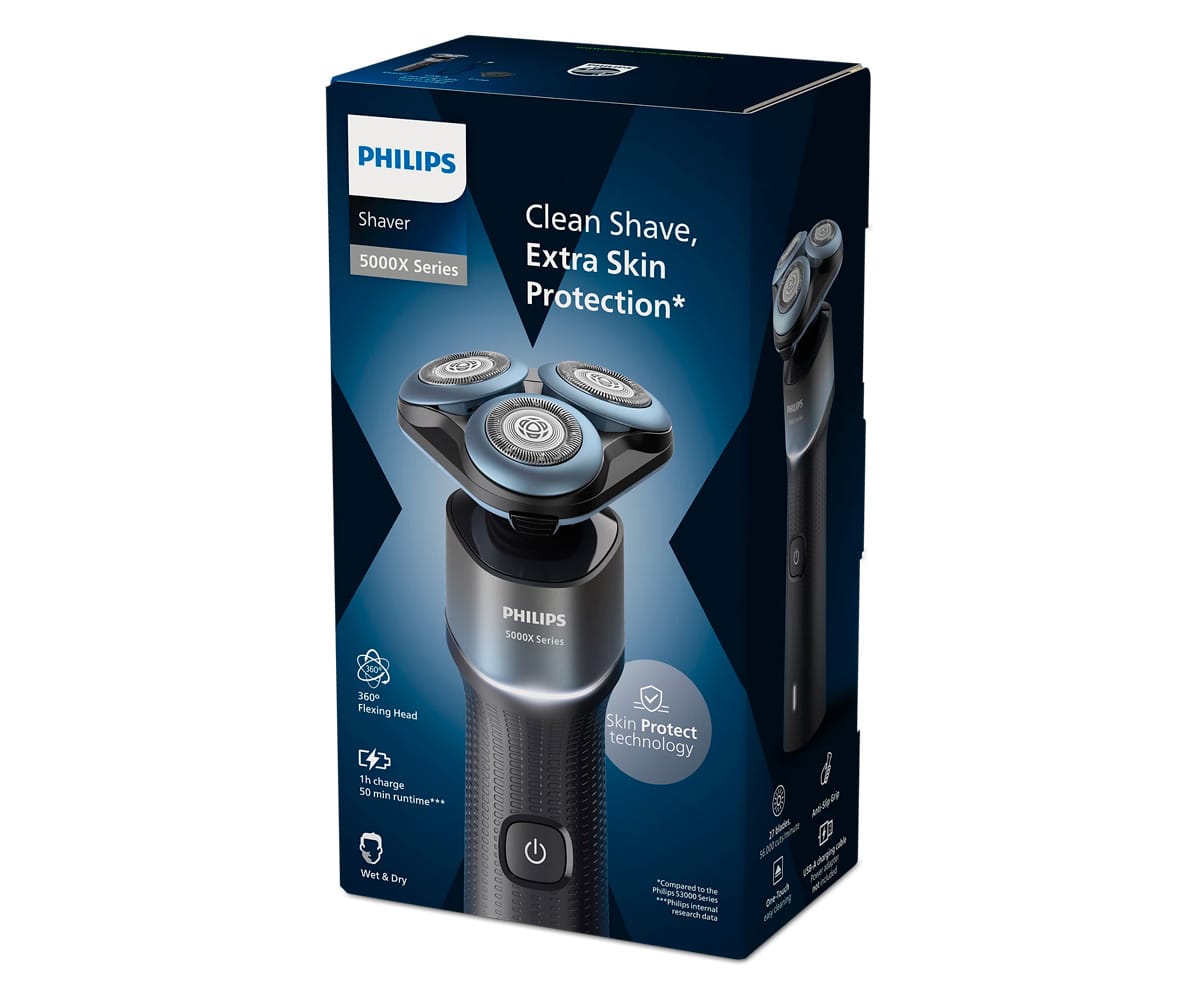 PHILIPS SHAVER 5000X SERIES / AFEITADORA ELÉCTRICA WET & DRY - detalle