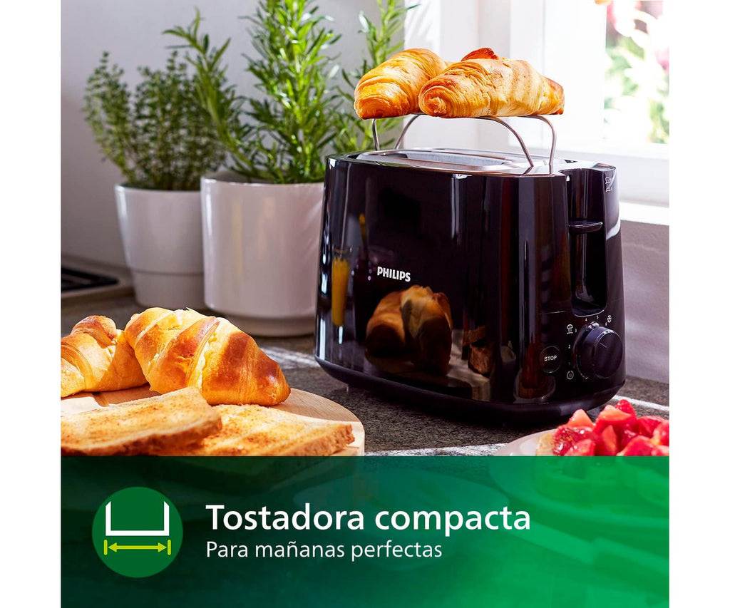 PHILIPS HD2581/90 NEGRO / TOSTADORA 2 REBANADAS / RANURA ANCHA - detalle