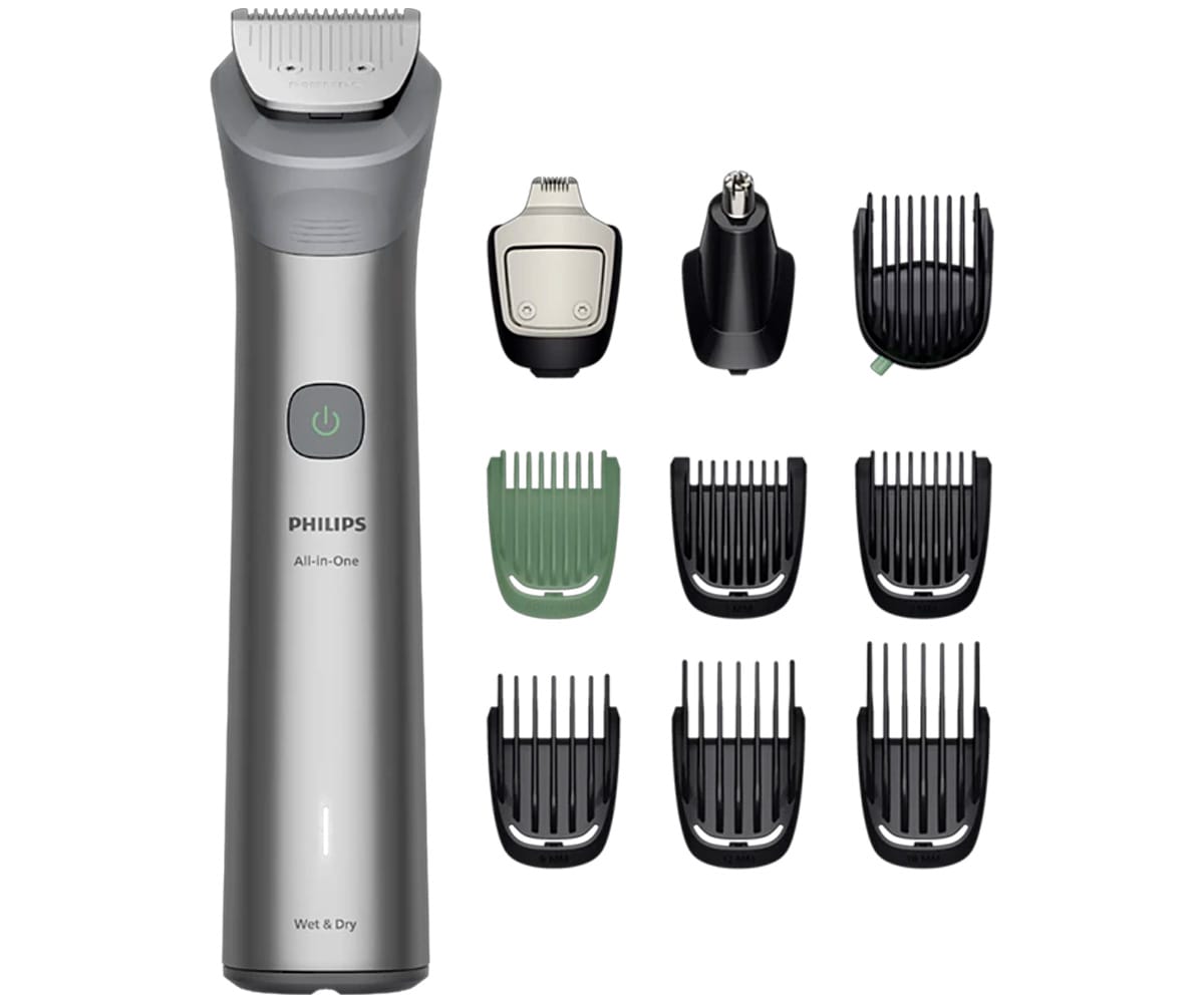 PHILIPS MG5921/15 ALL-IN-ONE TRIMMER 5000 SERIES GRIS CLARO / RECORTADOR 10 EN 1 - detalle