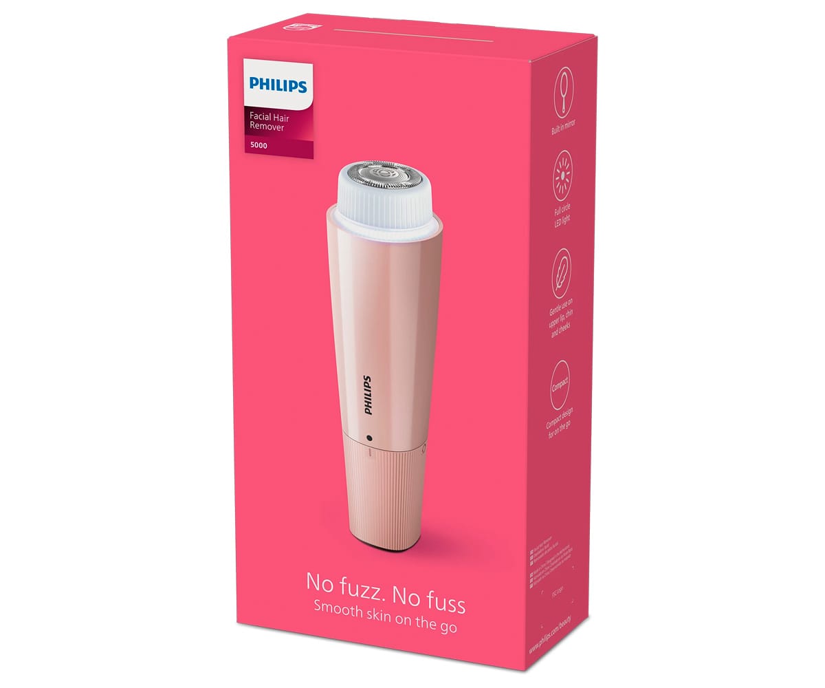 PHILIPS BRR454/00 ROSA LICHI / DEPILADORA FACIAL - detalle