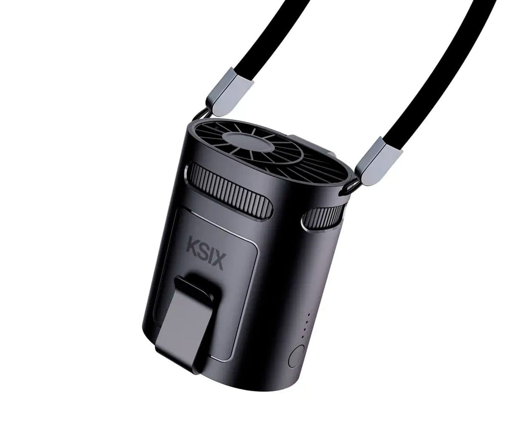KSIX AIRGO BELT NEGRO / VENTILADOR PORTÁTIL MULTIPOSICIÓN DE 4 VELOCIDADES - detalle
