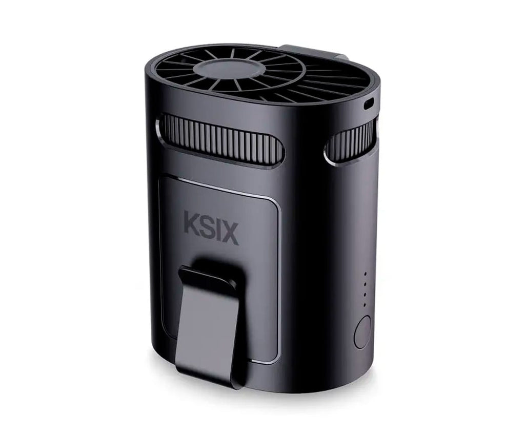KSIX AIRGO BELT NEGRO / VENTILADOR PORTÁTIL MULTIPOSICIÓN DE 4 VELOCIDADES - detalle