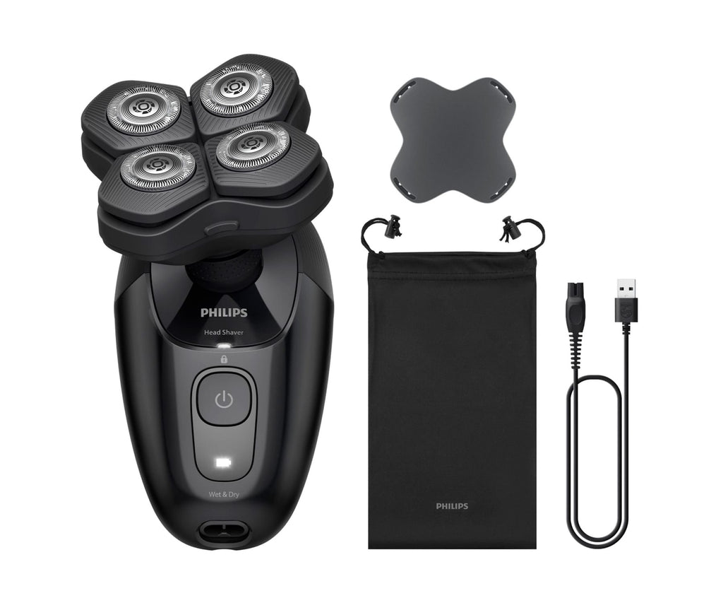 PHILIPS HEAD SHAVER PRO 5000 SERIES NEGRO / AFEITADORA ESSENTIAL CON CUCHILLAS COMFORTCUT - detalle