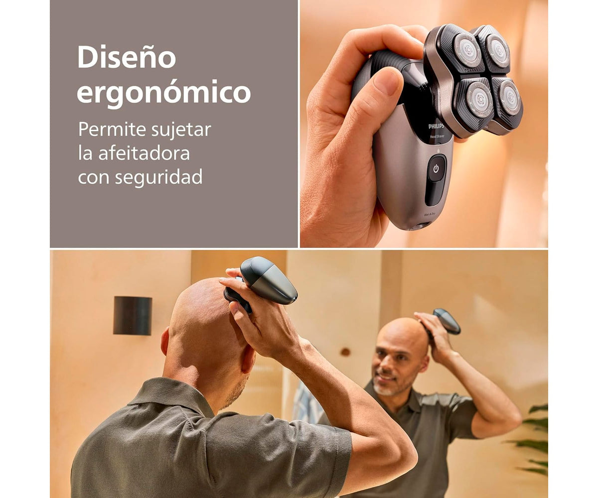 PHILIPS HEAD SHAVER PRO 7000 SERIES NEGRO / AFEITADORA ADVANCED CON 90 MINUTOS DE FUNCIONAMIENTO - detalle