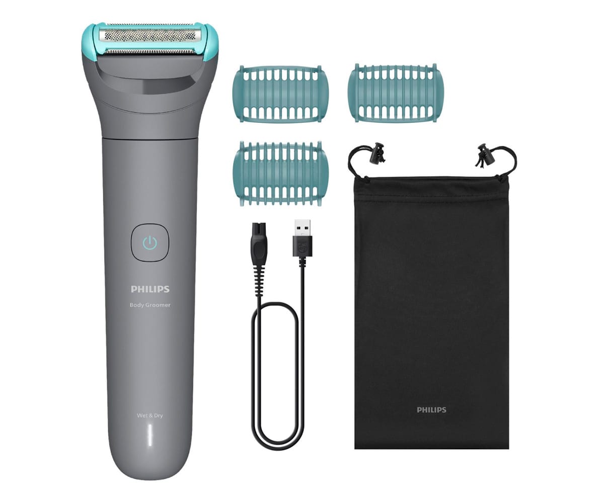 PHILIPS BODY GROOMER BG3485/15 GRIS / RECORTADORA DE BARBA Y CUERPO