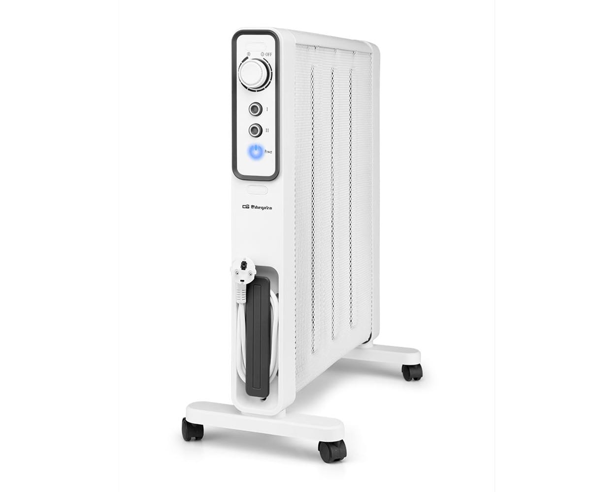 ORBEGOZO RMN 2000 BLANCO / RADIADOR DE MICA 2000W / 2 POTENCIAS DE CALOR / RUEDAS