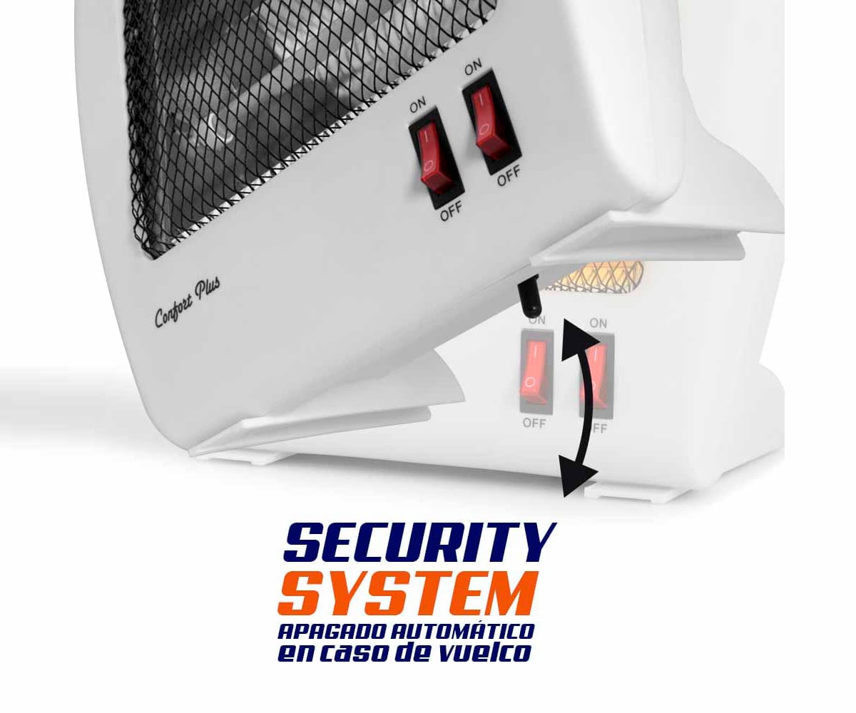 ORBEGOZO BP 5000 BLANCA / ESTUFA DE CUARZO 800W - detalle