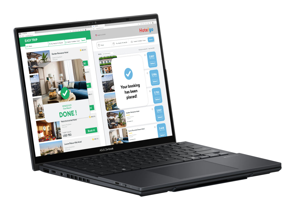 ASUS Zenbook Duo OLED UX8406CA-PZ152W - Ordenador Portátil 14" WQXGA+ 120Hz (Intel Core Ultra 9 285H. 32GB RAM. 1TB SSD. Arc 140T. Windows 11 Home) Gris Tintero - Teclado QWERTY español