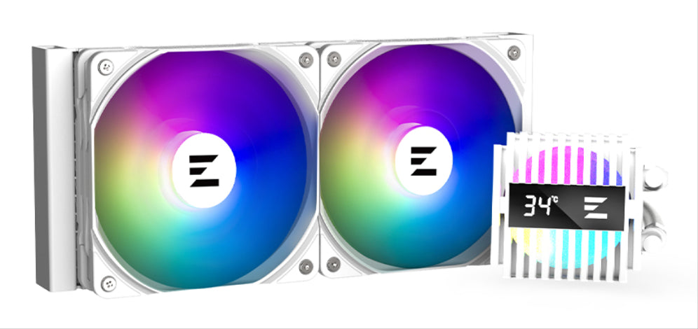 Zalman ALPHA2 A24 WHITE sistema de refrigeración para ordenador Procesador Sistema de refrigeración líquida todo en uno 12 cm Blanco