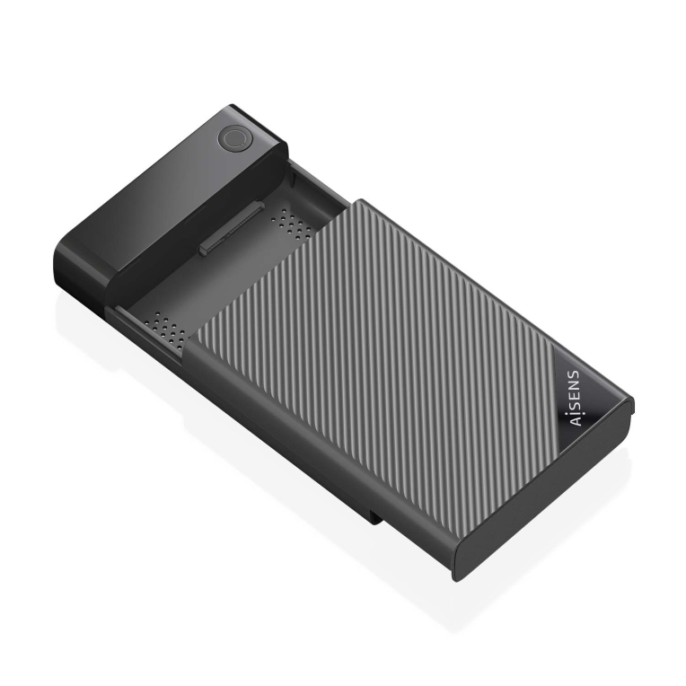 AISENS ASE-3529B caja para disco duro externo Caja de disco duro (HDD) Negro 3.5" - detalle