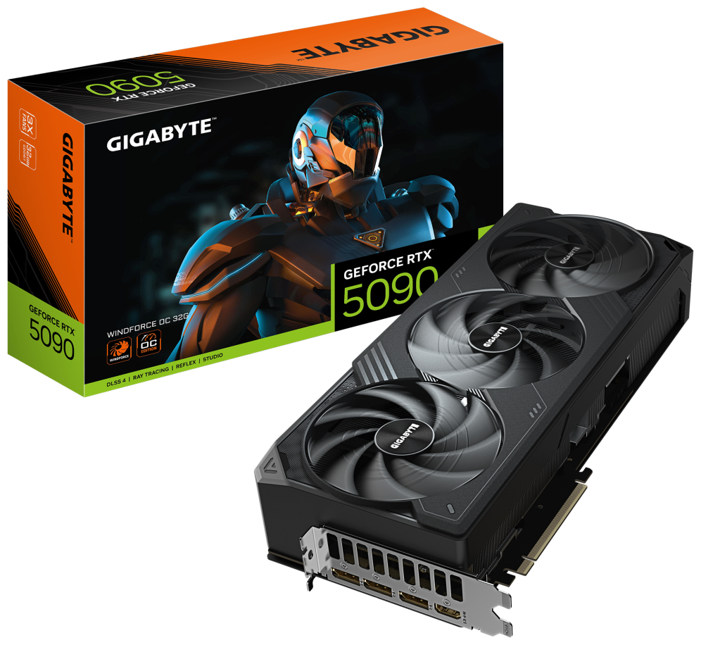 GIGABYTE GeForce RTX 5090 WINDFORCE OC 32G - detalle