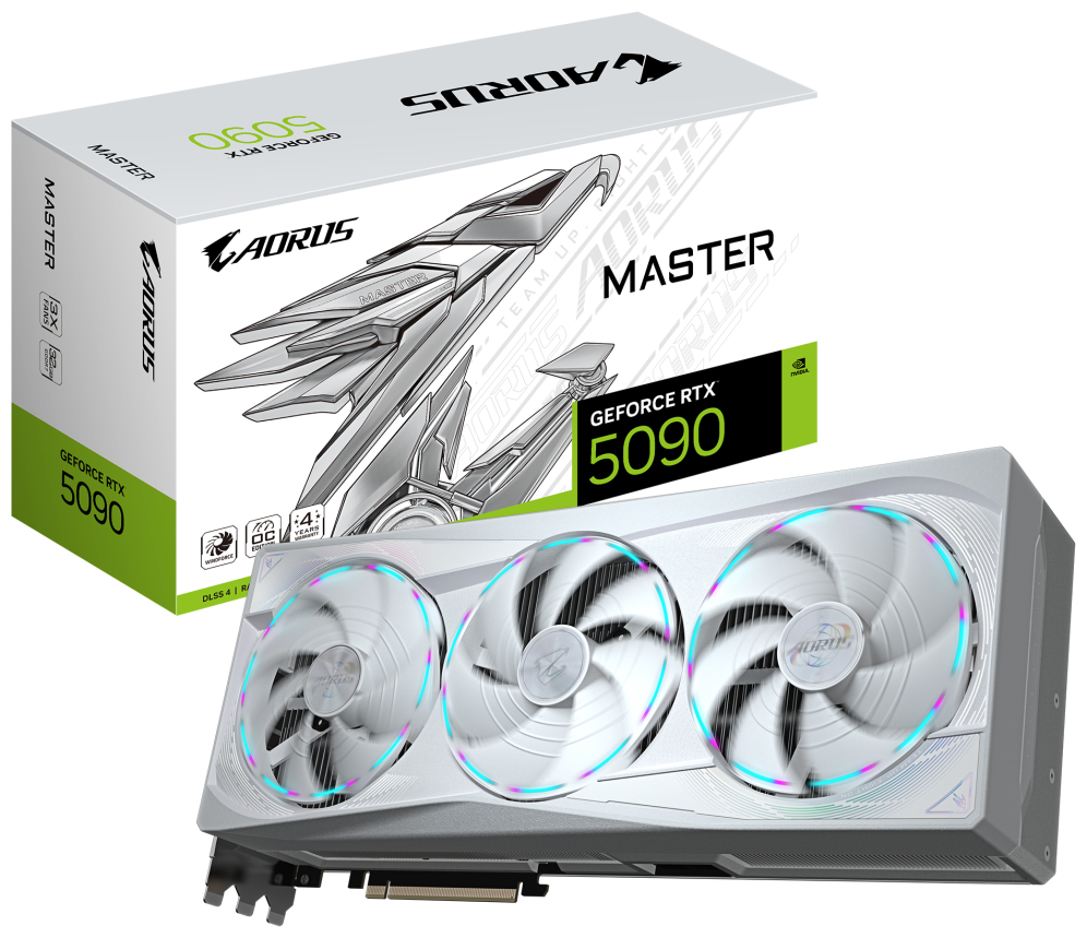 GIGABYTE AORUS GeForce RTX 5090 MASTER ICE 32G - detalle