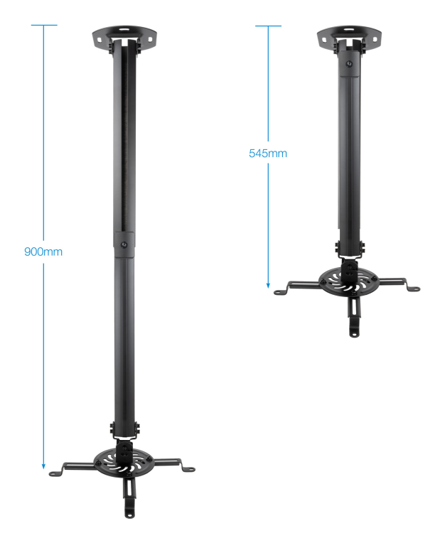 TooQ PJ3030TN-B montaje para projector Negro - detalle