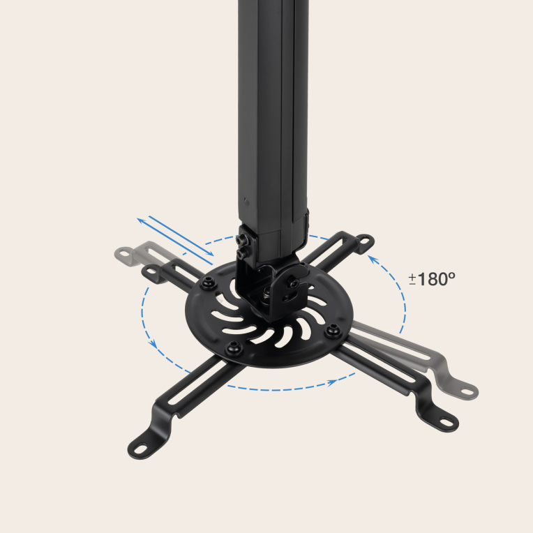 TooQ PJ3030TN-B montaje para projector Negro - detalle