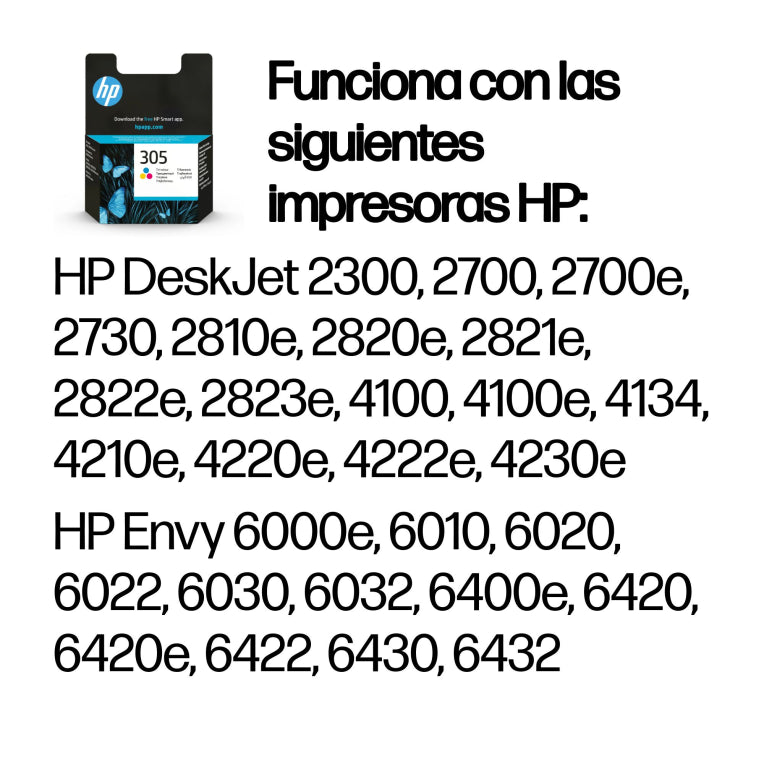 HP Cartucho de tinta Original 305 tricolor
