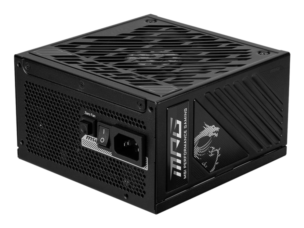 Fonte de alimentación MSI MPG A850GS PCIE5, 850 W, 24 pines, ATX, negra