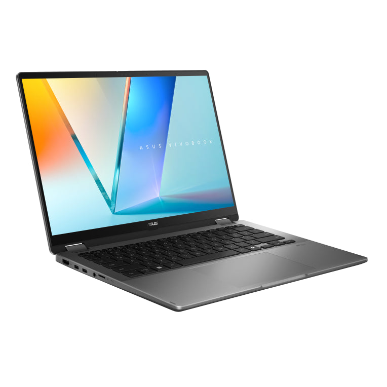 ASUS Vivobook 14 Flip OLED TP3407SA-QL064W Copilot+ PC - Ordenador Portátil 14" WUXGA (Intel Core Ultra 7 258V. 32GB RAM. 1TB SSD. Arc Graphics 140V. Windows 11 Home) Gris - Teclado QWERTY español