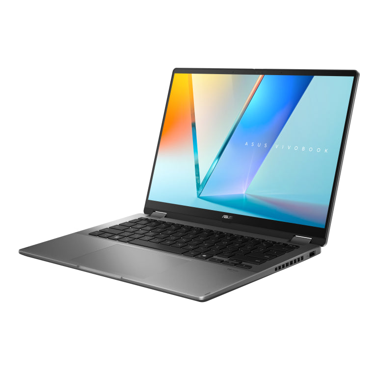 ASUS Vivobook 14 Flip OLED TP3407SA-QL064W Copilot+ PC - Ordenador Portátil 14" WUXGA (Intel Core Ultra 7 258V. 32GB RAM. 1TB SSD. Arc Graphics 140V. Windows 11 Home) Gris - Teclado QWERTY español