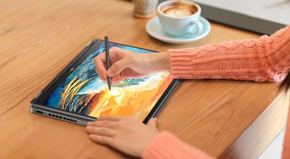 ASUS Vivobook 14 Flip OLED TP3407SA-QL064W Copilot+ PC - Ordenador Portátil 14" WUXGA (Intel Core Ultra 7 258V. 32GB RAM. 1TB SSD. Arc Graphics 140V. Windows 11 Home) Gris - Teclado QWERTY español