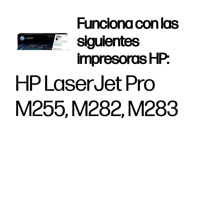 HP Cartutx de tòner Original 207X LaserJet negre d'alta capacitat
