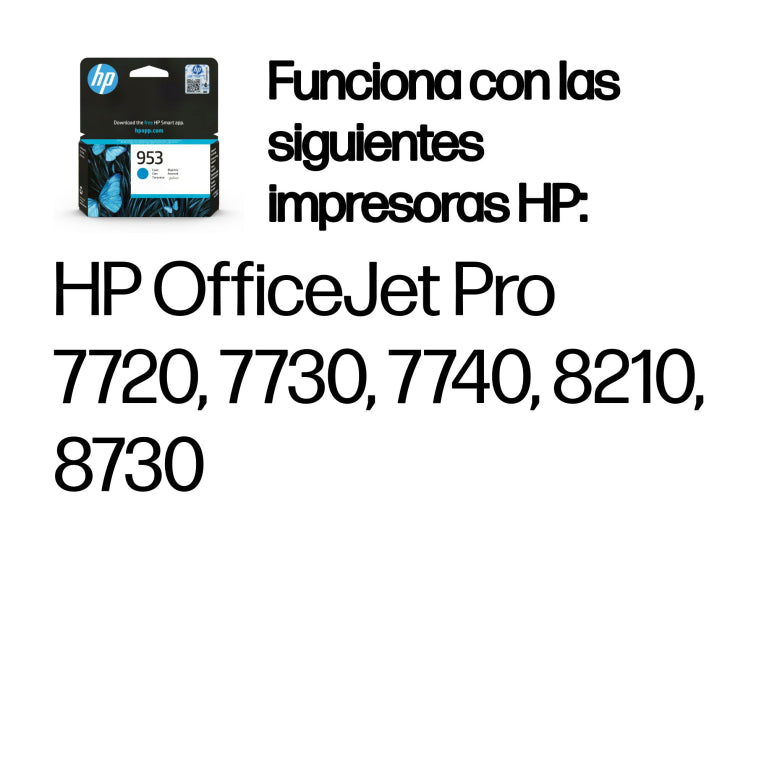 HP Cartucho de tinta Original 953 cian