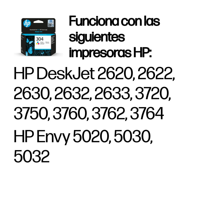 HP Cartucho de tinta Original 304 tricolor