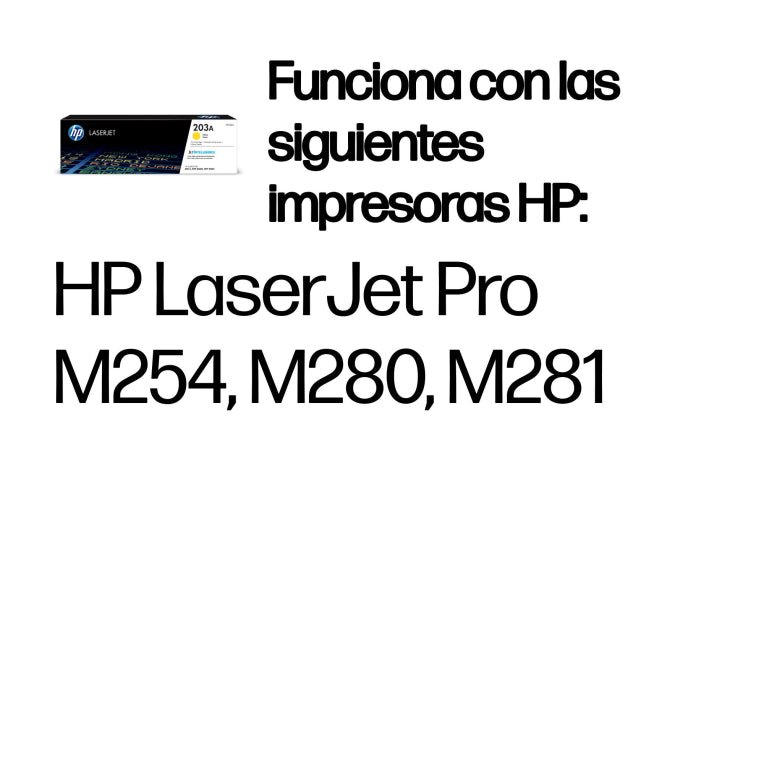HP Cartucho de tóner Original LaserJet 203A amarillo