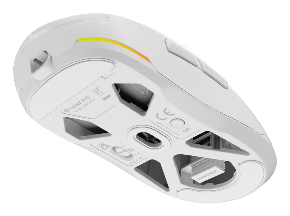 GENESIS NMG-2194 ratón Juego Ambidextro Bluetooth + USB Type-C Óptico 26000 DPI