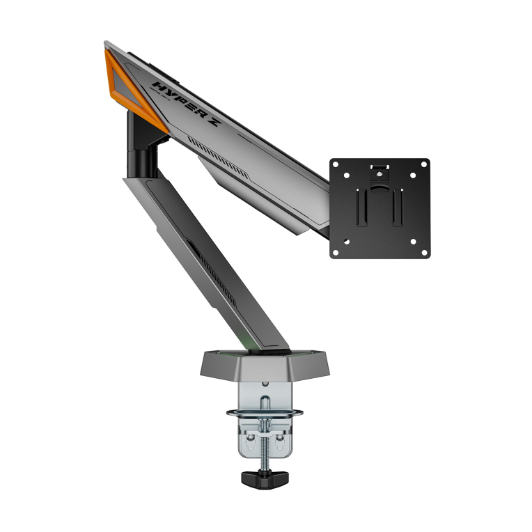 AISENS DT49TSRRGB-347 soporte para monitor 124.5 cm (49") Escritorio Negro. Gris - detalle