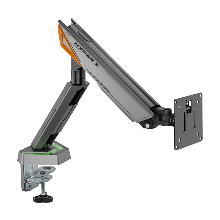 AISENS DT49TSRRGB-347 soporte para monitor 124.5 cm (49") Escritorio Negro. Gris - detalle