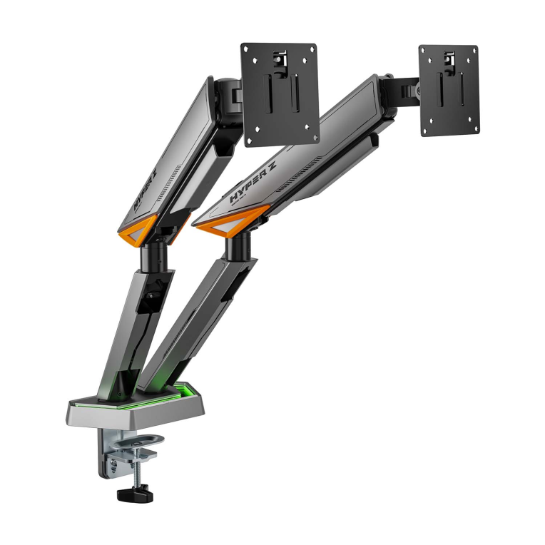 AISENS DT38TSRRGB-349 soporte para monitor 96.5 cm (38") Escritorio Negro. Blanco - detalle