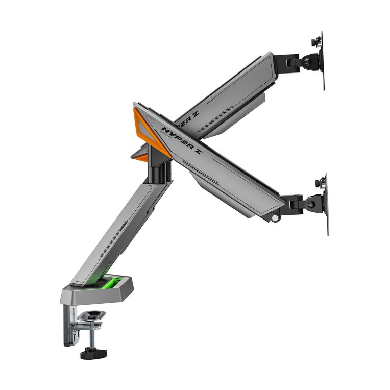 AISENS DT38TSRRGB-349 soporte para monitor 96.5 cm (38") Escritorio Negro. Blanco - detalle