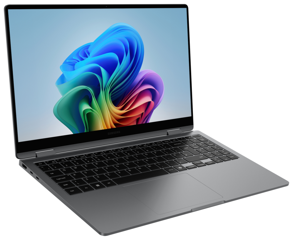 Samsung Galaxy Book5 360 Intel Core Ultra 5 226V Híbrido (2-en-1) 39.6 cm (15.6") Pantalla táctil Full HD 16 GB LPDDR5x-SDRAM 512 GB SSD Wi-Fi 7 (802.11be) Windows 11 Pro Gris - detalle