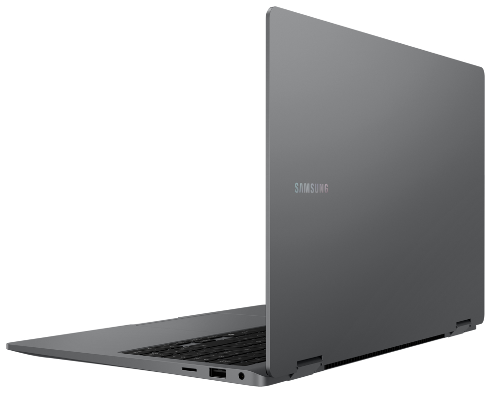 Samsung Galaxy Book5 360 Intel Core Ultra 5 226V Híbrido (2-en-1) 39.6 cm (15.6") Pantalla táctil Full HD 16 GB LPDDR5x-SDRAM 512 GB SSD Wi-Fi 7 (802.11be) Windows 11 Pro Gris - detalle