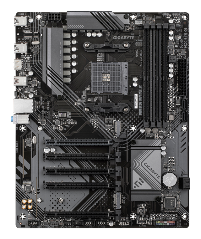 GIGABYTE B550 EAGLE Placa base - Procesadores AMD Ryzen serie 5000 G. VRM de 10+3+1 fases. hasta 3200 MHz DDR4. 1xPCIe 4.0 + 1xPCIe 3.0 M.2. LAN 1GbE. USB 3.2 Gen 2 - detalle