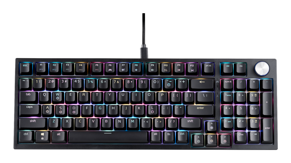 XPG SORCERER teclado Juego USB Español Negro - detalle